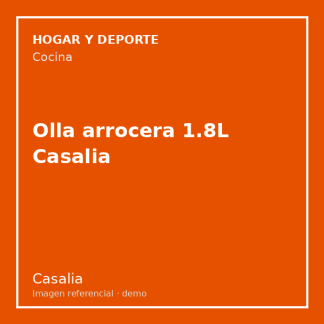 Olla arrocera 1.8L Casalia