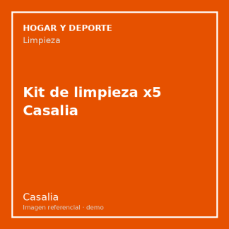 Kit de limpieza x5 Casalia