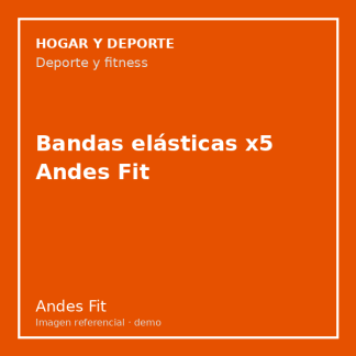 Bandas elásticas x5 Andes Fit