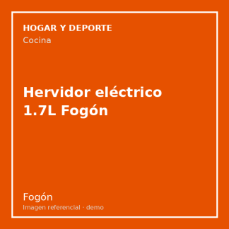 Hervidor eléctrico 1.7L Fogón