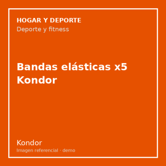 Bandas elásticas x5 Kondor