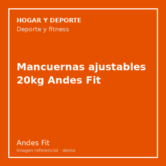 Mancuernas ajustables 20kg Andes Fit