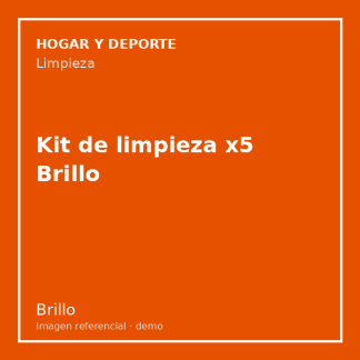 Kit de limpieza x5 Brillo