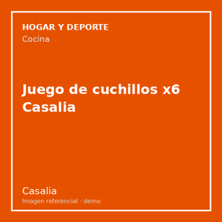 Juego de cuchillos x6 Casalia