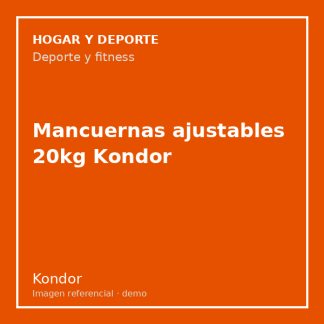 Mancuernas ajustables 20kg Kondor