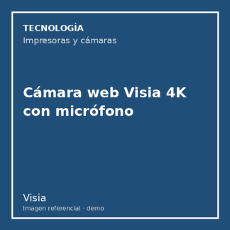 Cámara web Visia 4K con micrófono