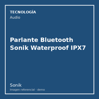 Parlante Bluetooth Sonik Waterproof IPX7