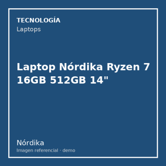 Laptop Nórdika Ryzen 7 16GB 512GB 14"