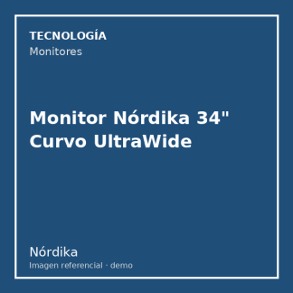 Monitor Nórdika 34" Curvo UltraWide
