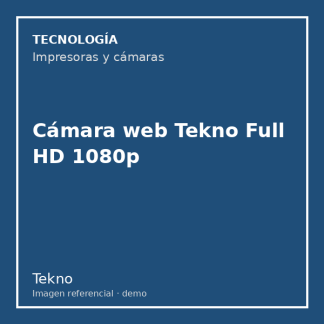 Cámara web Tekno Full HD 1080p