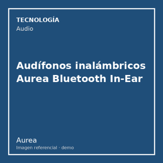 Audífonos inalámbricos Aurea Bluetooth In-Ear