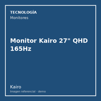 Monitor Kairo 27" QHD 165Hz