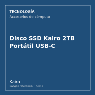 Disco SSD Kairo 2TB Portátil USB-C