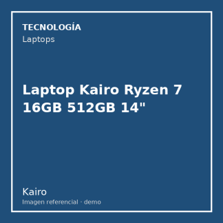 Laptop Kairo Ryzen 7 16GB 512GB 14"