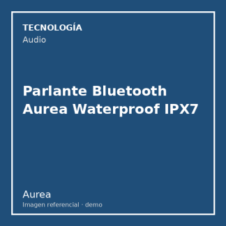 Parlante Bluetooth Aurea Waterproof IPX7