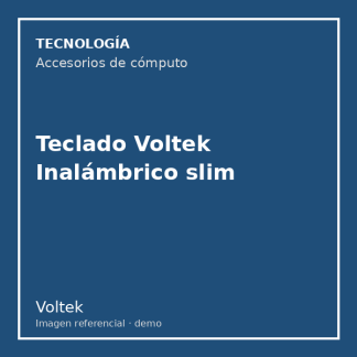 Teclado Voltek Inalámbrico slim