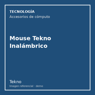Mouse Tekno Inalámbrico