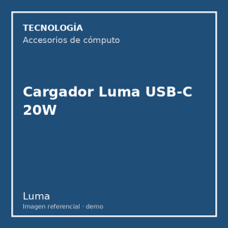 Cargador Luma USB-C 20W