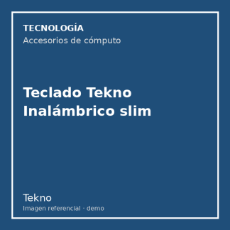 Teclado Tekno Inalámbrico slim
