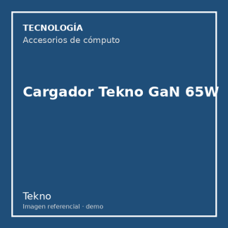 Cargador Tekno GaN 65W