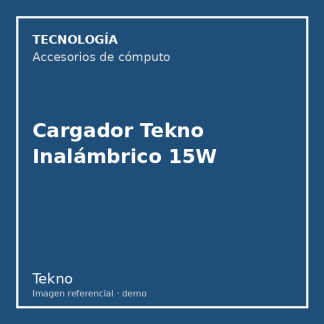 Cargador Tekno Inalámbrico 15W
