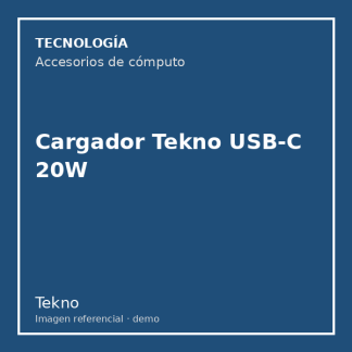 Cargador Tekno USB-C 20W
