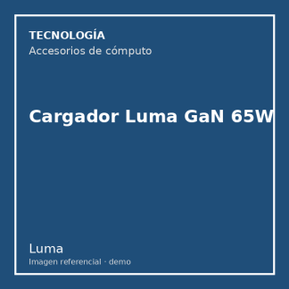 Cargador Luma GaN 65W