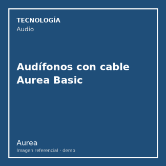 Audífonos con cable Aurea Basic