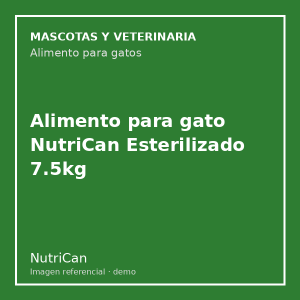 Alimento para gato NutriCan Esterilizado 7.5kg