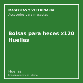 Bolsas para heces x120 Huellas