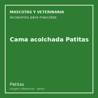 Cama acolchada Patitas