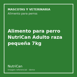 Alimento para perro NutriCan Adulto raza pequeña 7kg