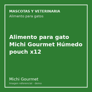 Alimento para gato Michi Gourmet Húmedo pouch x12