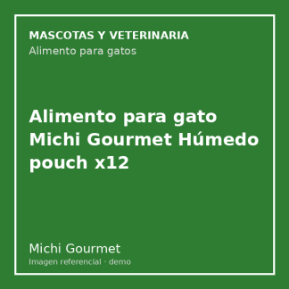 Alimento para gato Michi Gourmet Húmedo pouch x12