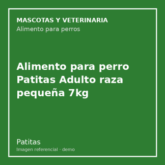 Alimento para perro Patitas Adulto raza pequeña 7kg