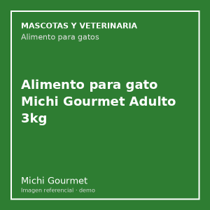 Alimento para gato Michi Gourmet Adulto 3kg
