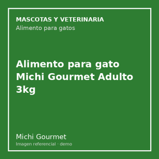 Alimento para gato Michi Gourmet Adulto 3kg