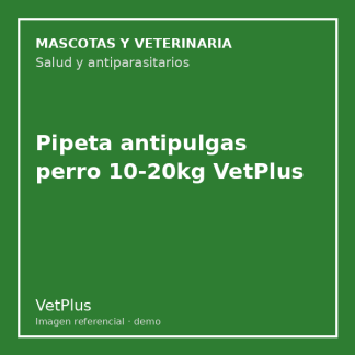 Pipeta antipulgas perro 10-20kg VetPlus