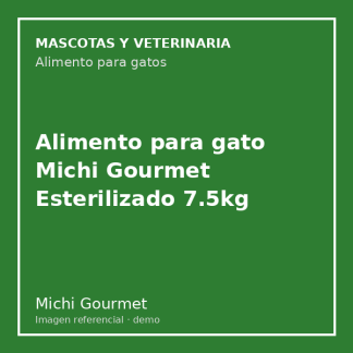 Alimento para gato Michi Gourmet Esterilizado 7.5kg