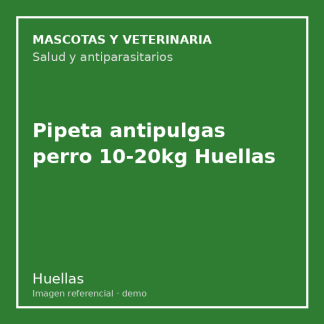 Pipeta antipulgas perro 10-20kg Huellas