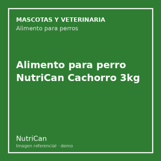 Alimento para perro NutriCan Cachorro 3kg