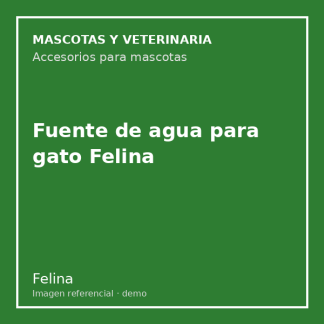 Fuente de agua para gato Felina