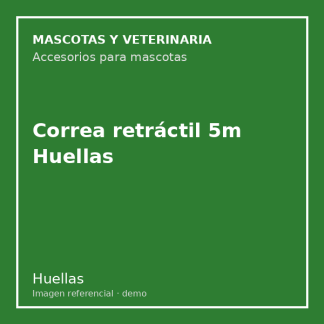 Correa retráctil 5m Huellas