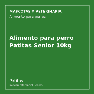 Alimento para perro Patitas Senior 10kg