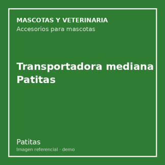 Transportadora mediana Patitas