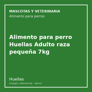Alimento para perro Huellas Adulto raza pequeña 7kg