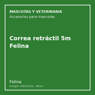 Correa retráctil 5m Felina