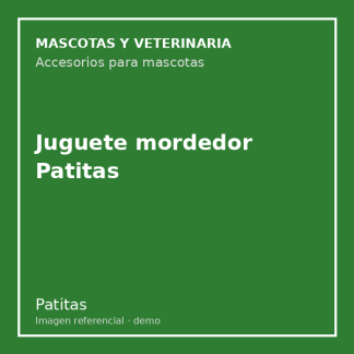Juguete mordedor Patitas