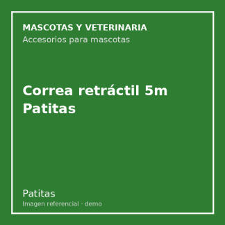 Correa retráctil 5m Patitas