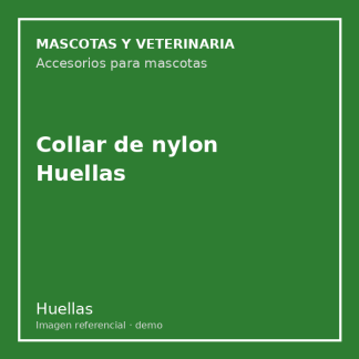 Collar de nylon Huellas